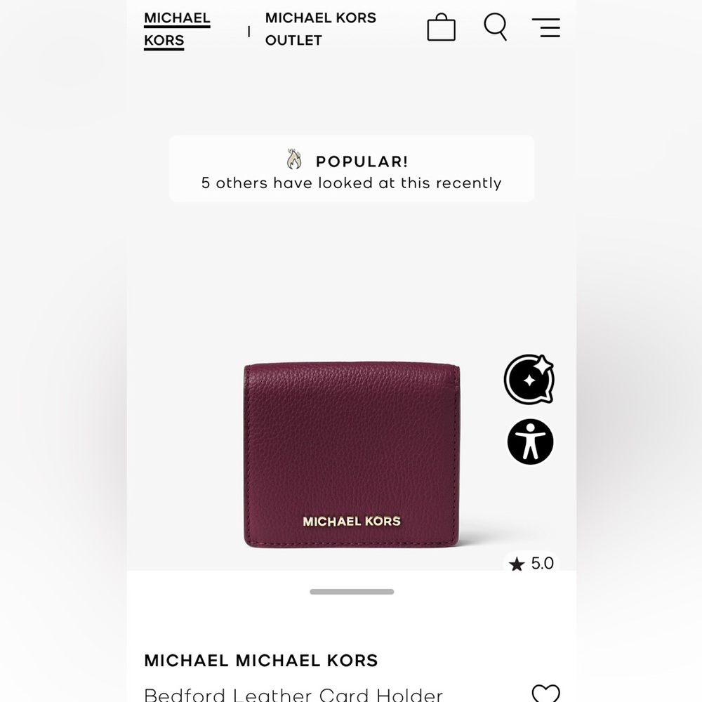 Michael Kors Bedford Leather Wallet - Picture 11 of 12